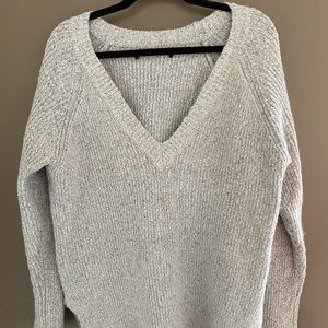 Gray oversized sweater